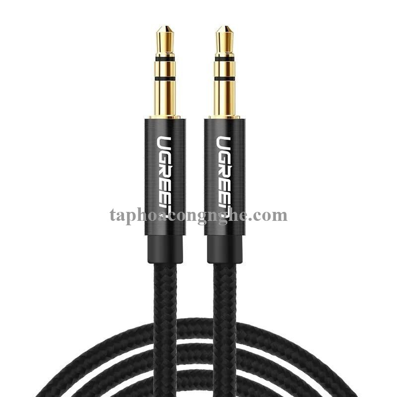 Ugreen 50360 0.5M màu Đen Cáp âm thanh 2 đầu 3.5mm dương AV112 30050360